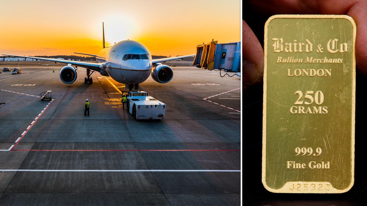 Guldrån på flygplats
