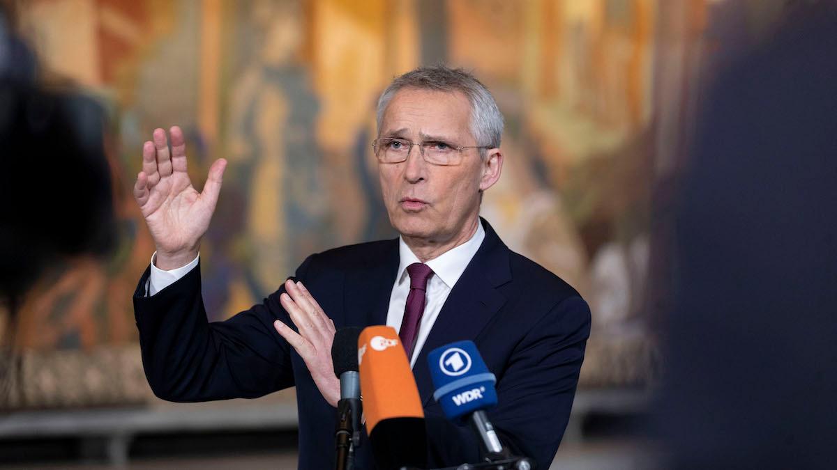 Jens Stoltenberg tydliggör att Ryssland inte kan hindra Ukraina från att gå med i Nato
