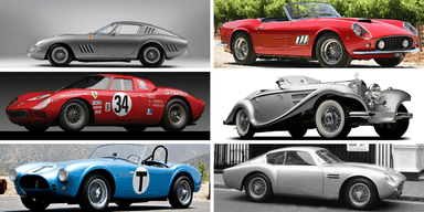 Här är några av de dyraste bilarna som sålts på auktion i världen.
