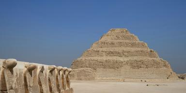 Pyramiderna vid Saqqara i Egypten som ligger i närheten av den nyupptäcka flodbanken.