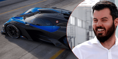 Mate Rimac tror inte på elbilen, vill satsa på förbränningsmotorn. (Foto: Bugatti och TT)