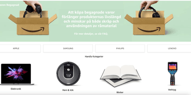 Amazon börjar sälja begagnat i Sverige