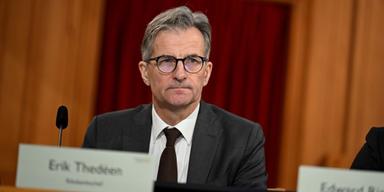 Riksbankschef Erik Thedéen i samband med utfrågningen i riksdagens finansutskott då han fick frågan om krypto.