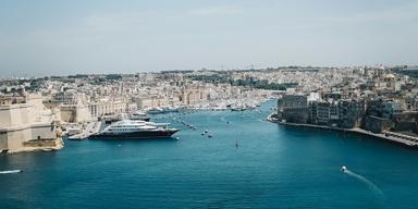 Maltas Valletta är en av Europas soligaste städer.