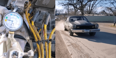 En v8:a och en gräsklippare? (Foto: ThunderHead289 Youtube)