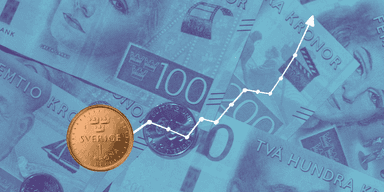 Svenska kronan ökar