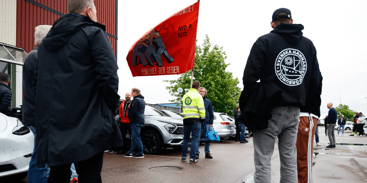 Hamnarbetarförbundet strejk Göteborg