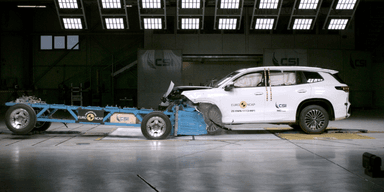 Volkswagen Tayron i krocktest hos Euroncap. (Foto: Euroncap)