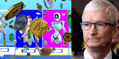 Läs om de viktigaste bitarna i rättegången i Apple vs. Epic Games. (Foto: Anders Humlebo/TT och Kevin Lamarque/AP/TT)