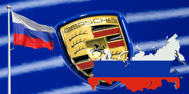 Ingen mer Porsche i Ryssland. (Foto: Porsche och Canva)
