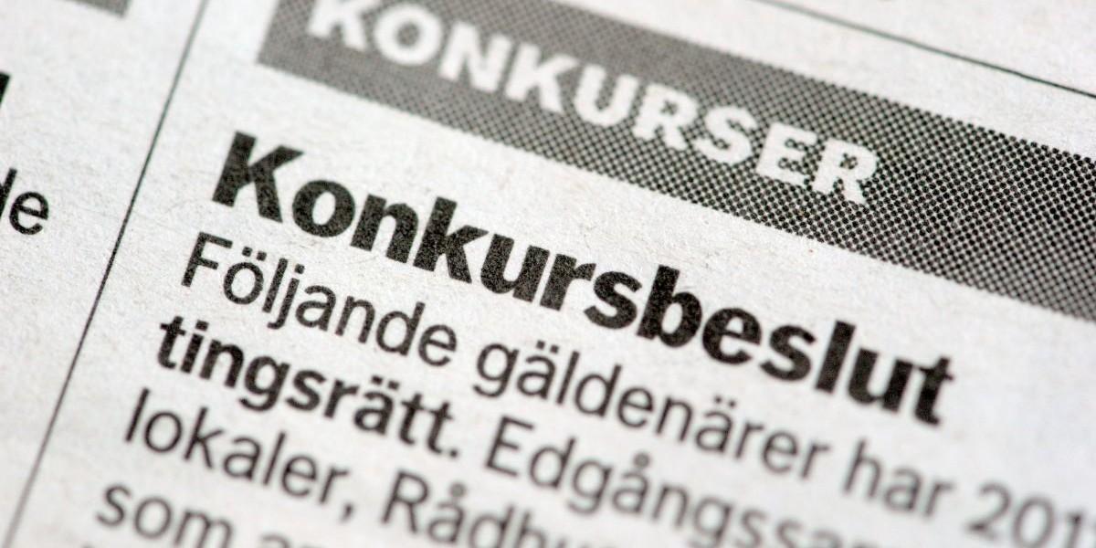 Konkurserna minskar för tredje gången i år