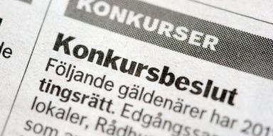 Konkurserna minskar för tredje gången i år