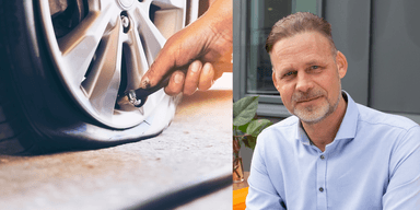 Magnus Fritz, bilservicechef på Vianor, hjälper oss bli säkrare på vägarna. (Foto: Vianor och Getty Images)