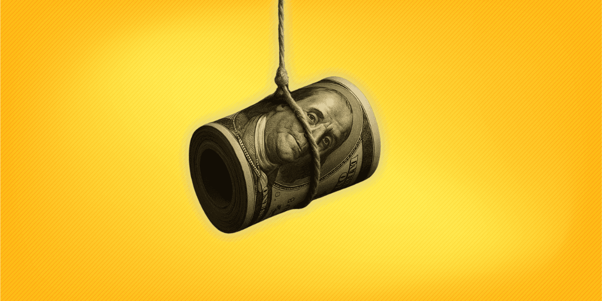 Dollarn hänger på en skör tråd