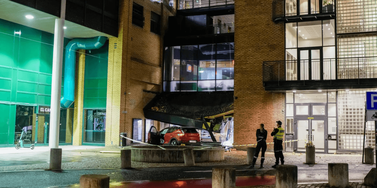 Den aktuella bilen som granskats efter dödsfall. (Foto: Cornelius Poppe/NTB)