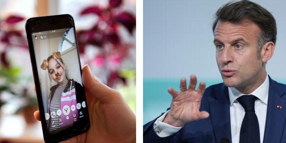 Macron vill förbjuda social medier för barn under 15. Kan inte vänta längre