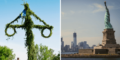 midsommarstång och manhattan.