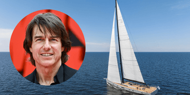 Tom Cruise och en finsk segelbåt. (Foto: Nautor Swan)