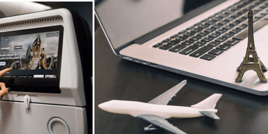 Air France-flygplan på marken – nu med Starlink-installationer för snabbt Wi-Fi ombord.