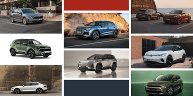 Här är en lista på Sveriges populäraste tjänstebilar. (Foto: Skoda, Kia, Polestar, Audi, Toyota och Volkswagen)