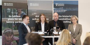 Efter Northvolts konkursansökan i mars 2025 höll Skellefteå kommun, Länsstyrelsen i Västerbotten och Region Västerbotten en gemensam presskonferens. Konkursen blev också startskottet för DN:s granskning av fler gröna satsningar i norr som lagts ned eller pausats.