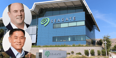 Dave Mosley, Seagates vd och B.S. Teh, Seagates Chief Commercial Officer. (Foto: Seagate samt Coolcaesar)