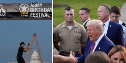 Trumps militärparad möts av 'No Kings'-rörelsen