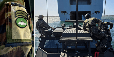 Stridsbåt 90 HSM väcker mycket uppmärksamhet. (Foto: Försvarsmakten)