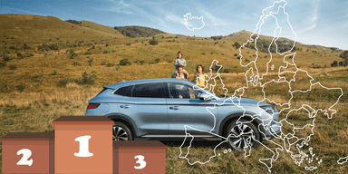 BYD står högt på tronen i Europa, högre än Mercedes. (Foto: BYD och Canva)