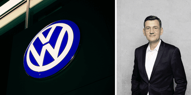 Gunnar Kilian lämnar rollen som Volkswagens personalchef. (Foto: Erik Mclean på Unsplash och Volkswagen)