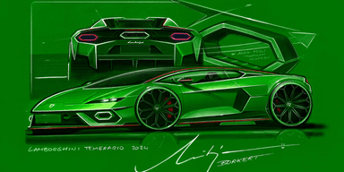 Den vanliga Lamborghini Temerario. (Foto: Lamborghini)