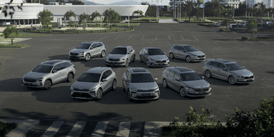 Skodas moderna uppställning. (Foto: Skoda)