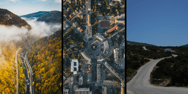 Rumänien, Bulgarien och Grekland. Länder man inte vill köra bil i. (Foto: Calin Stan, Alexandr Bormotin, och Leya Hempel på Unsplash)