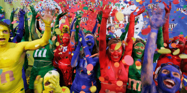 Mars firade öppningen av sin M&M World store i New York 2006.