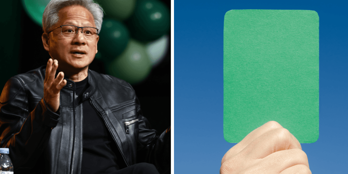 Jensen Huang visar upp Nvidias H20-chip – nyckeln till bolagets återkomst på den kinesiska marknaden efter USA:s exportförbud.