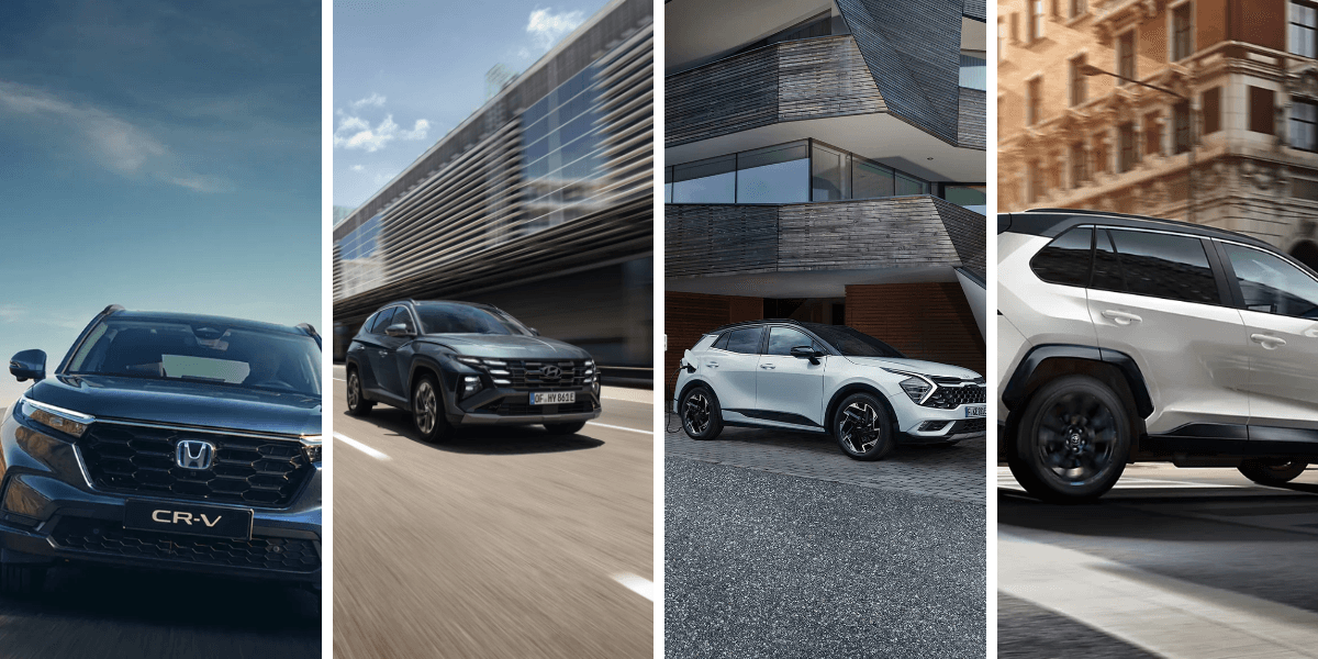 Vilken kompakt suv är egentligen bäst? Här är en lista. (Foto: Kia, Hyundai, Toyota och Honda)