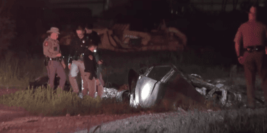 Cybertruck olycka (Foto: KHOU Youtube)