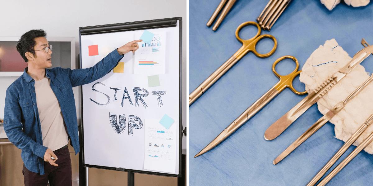 Biotechstartupen Pilgrims grundare Jake Adler skär i sitt ben med skalpell för att visa upp sin medicintekniska innovation – en dramatisk pitch som ledde till miljoner i riskkapital.