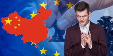 Kina hittar kryphål och hittar en biltyp som kommer in i EU för lägre tullar. (Foto: Canva. Fotot är ett montage)