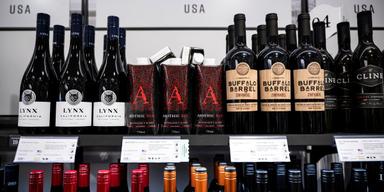 Kraftig minskning - en femtedel av försäljningen av USA-vin borta