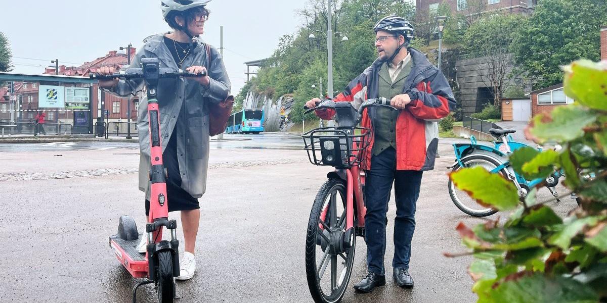 Elsparkcykel säkrare än elcykeln