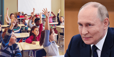 Barnen i klassrummen blir Putins nya vapen på hemmaplan i Ryssland.