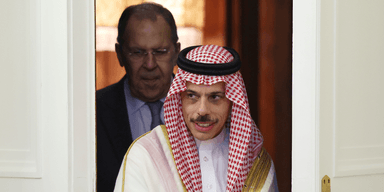 Sergei Lavrov och Prins Faisal bin Farhan