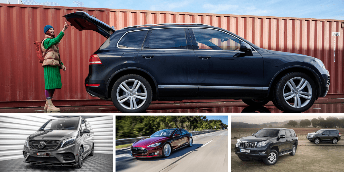 Vilka bilar klarar sig bäst efter 20 000 mil? Här är en lista. (Foto: Mercedes, Tesla, Toyota och Volkswagen)