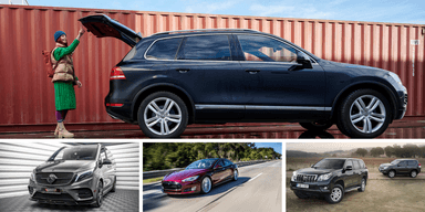 Vilka bilar klarar sig bäst efter 20 000 mil? Här är en lista. (Foto: Mercedes, Tesla, Toyota och Volkswagen)