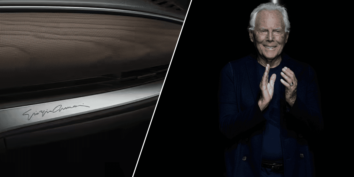 Giorgio Armani hade en relation till flera bilmärken. (Foto: Fiat och Luca Bruno AP/TT)
