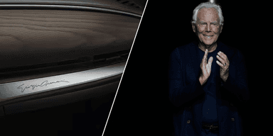 Giorgio Armani hade en relation till flera bilmärken. (Foto: Fiat och Luca Bruno AP/TT)
