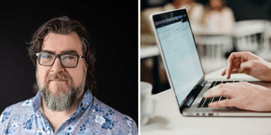 Adrianus Warmenhoven, cybersäkerhetsrådgivare på NordVPN. (Foto: NordVPN och Canva)