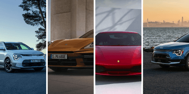 Bästa hybriderna just nu, enligt oss. (Foto: Ferrari, Porsche och Kia)