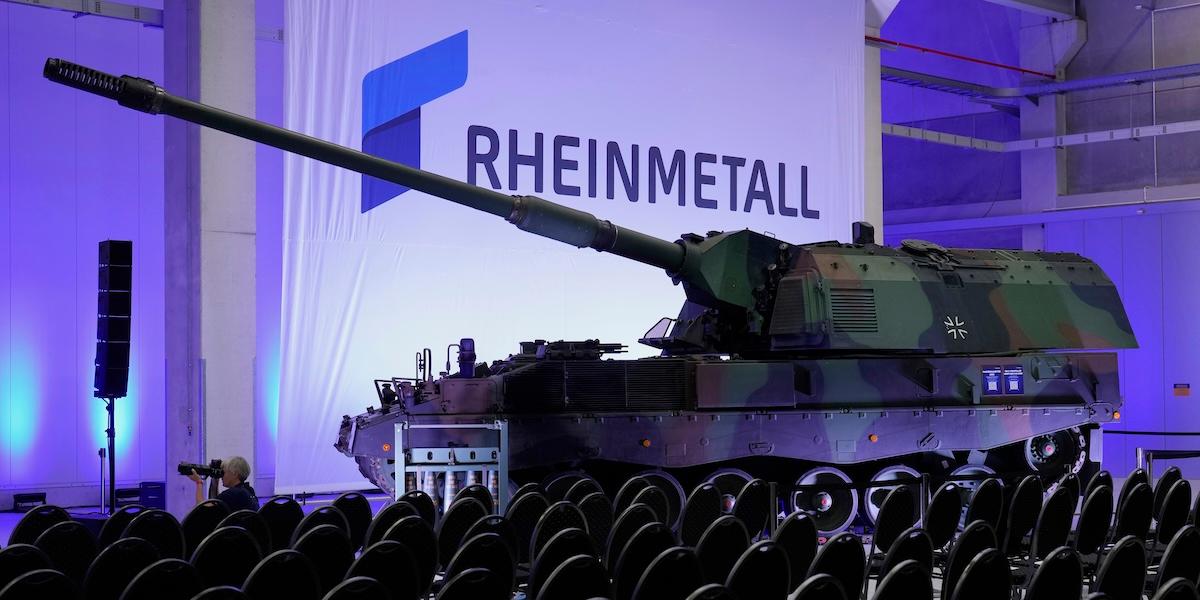 Tysk självgående haubits PzH 2000 från Rheinmetall, försvarsjätten som blivit en av de största vinnarna i den nya ESG-trenden.